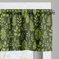 thumbnail image 5 of Ambesonne Sage Valance & Curtain, Patterned Green Leaves, 55"x45", Apple Green Dark Green, 5 of 6