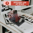 thumbnail image 1 of HAMPPLIES Model Pieces Shelf Black Plastic Stand for Multi Functional Storage and Easy Assembly, 1 of 7
