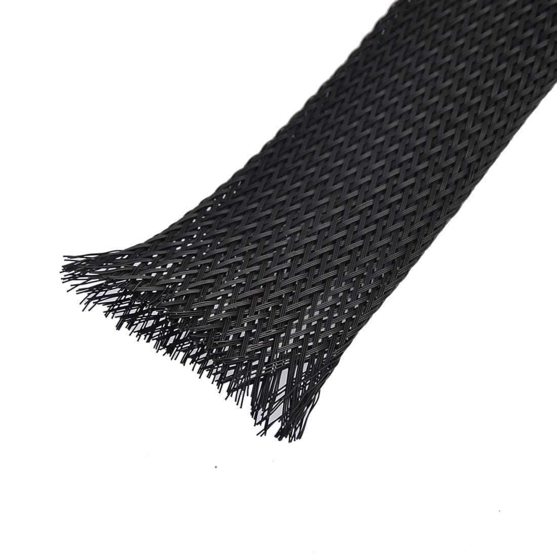 Nylon Braided Expandable Sleeving Cable Wire Sheathing Sleeve Black 5.8M x 25mm Walmart Canada