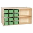 thumbnail image 3 of Contender C16609LGF Double Storage with 12 Lime Green Trays, Assembled, 3 of 3