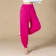 thumbnail image 5 of Alta calidad verano cintura alta suelta transpirable cómodo Color sólido moda danza Yoga pantalones de Yoga para interiores pantalones de baile, 5 of 5