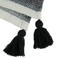 thumbnail image 4 of Black & Mineral 2-Tone Chevron Stripe Throw, 4 of 6