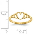 thumbnail image 2 of 14K Yellow Gold Children's Heart Ring, 2 of 2