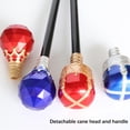 thumbnail image 3 of Minnieouse Cetro Fancy King's Scepters Impermeable Retro Bastón para caminar Varita extraíble Cosplay Props Bastón Accesorio de vestir Adultos Disfraces de disfraces oro rojo cetro de la reina, 3 of 6