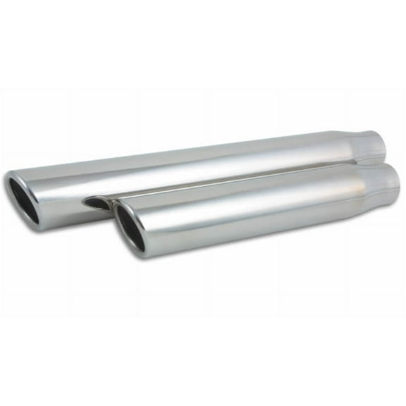 Vibrant Performance 1575 VIB1575 3IN ROUND STAINLESS STEEL TIP (SINGLE WALL, ANGLE CUT) - 2.5IN INLET, 11IN LONG