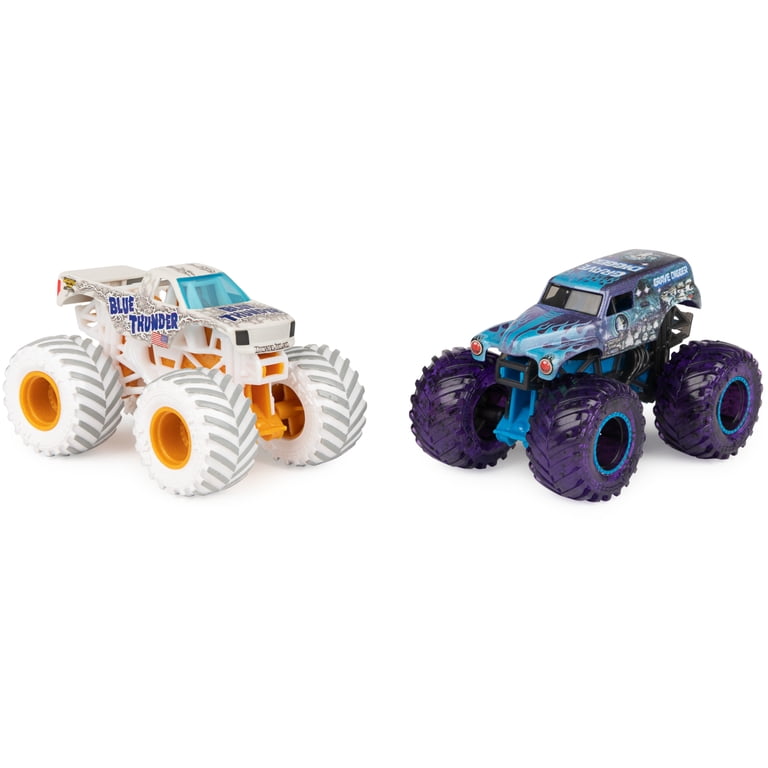 Monster Jam 2PK Dragon vs Max-D Crash Cars with Detailing and