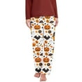 thumbnail image 5 of Leesechin Halloween Pajamas Pants for Women Men Cartoon Lounge Pj Print Pants Causal Sleep, 5 of 6