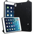 thumbnail image 2 of Designed for iPad 9th/8th/7th Gen Premium PU Leather + TPU Back Case, Vintage Wristband Kickstand Shockproof Anti-drop Ultra Slim Tablet Cover for Men Women for iPad 10.2" 2021/2020/2019 - Black, 2 of 5