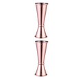 thumbnail image 1 of Matsuzay Coctelera doble de acero inoxidable, vaso medidor de 30ml/60ml, herramienta de medición Jigger, dispositivo de barra, suministros para fiestas, color cobre 2piezas Matsuzay CBP001247, 1 of 5