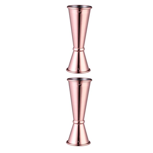 Matsuzay Coctelera doble de acero inoxidable, vaso medidor de 30ml/60ml, herramienta de medición Jigger, dispositivo de barra, suministros para fiestas, color cobre 2piezas Matsuzay CBP001247
