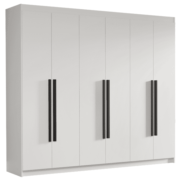Ropero Closet Madesa Venus 6 Puertas 180cm Color Blanco 3