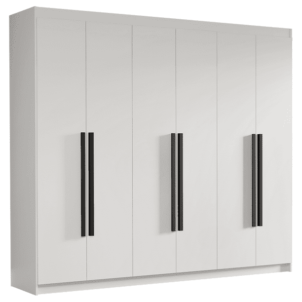 Ropero Closet Madesa Venus 6 Puertas 180cm Color Blanco 3