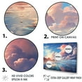 thumbnail image 3 of Designart "Pastel Aqua Skies" Clouds Floater Framed Wall Art Prints, 3 of 5