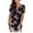 24, variant on LETDIOSTO Women's Plus Size Shirts Short Sleeve V Neck Floral Henley Blouse Tunic Top