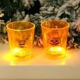 thumbnail image 3 of KARLSITEK 12 Halloween Candle Light Cup Electron Glowing Cups with Batteries Pumpkin Skull Masquerade Atmosphere Lamp Prop, 3 of 5