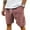 03# Pink, variant on HKYNLAG Pacificozy Men's Shorts, Casual Corduroy Drawstring Elastic Waist Mokaloha Short, Summer Loose Fit Beach Shorts with Pockets Khaki S