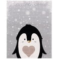 thumbnail image 2 of SAFAVIEH Carousel Kids Penguin in the Snow Area Rug, Light Gray/Black, 8' x 10', 2 of 10