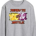 thumbnail image 3 of Pokémon - Pikachu Mewtwo Battle - Men's Long Sleeve T-Shirt, 3 of 5