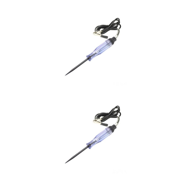 Scienceny Probador LCD de circuito de coche, pluma de voltaje, sonda de luz automática Digital, bolígrafos, Detector de rendimiento de carga, Negro 2Conjunto
