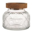 thumbnail image 2 of Vintage Glass Storage Jar with Wooden Lid - 23.7oz Airtight Food Canister for Coffee, Sugar & Spices | Decorative Kitchen Countertop Container with Silicone Seal Clearance, 2 of 8