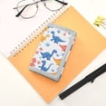 thumbnail image 7 of JIALIOU Nylon Trifold Card Wallet with ID Window Zipper Pocket for Men Women Teen Cartoon Dinosaur and Glass, 7 of 7