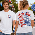 thumbnail image 3 of Spilling The Tea Since 1773 T-Shirt 4th of July Shirts for Women Men, 3 of 8