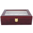 thumbnail image 3 of Flannel Inner Lockable Watch Box Organizer, Watch Box, For Preventing Dust And Scratches Jewelry Watches Displaying/Storing Watch/Jewelry, 3 of 8