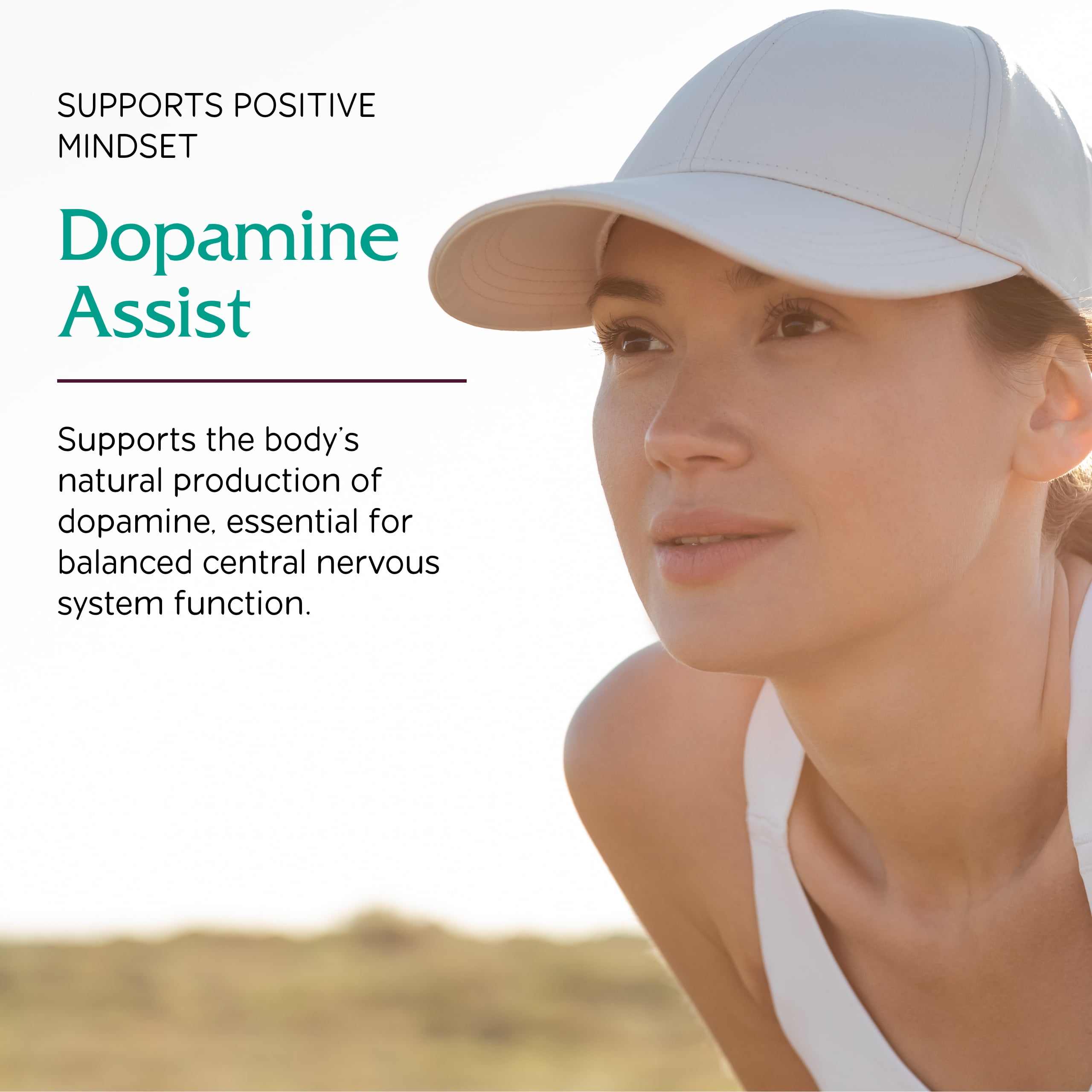 Vitanica Dopamine Assist, Dr Formulated Dopamine Supplement, L-Tyrosine, Mucuna Pruriens Neurotransmitter Mood Support, Vitamin B6, Folate, Green Tea Extract Quercetin Vegan, 60 Capsules