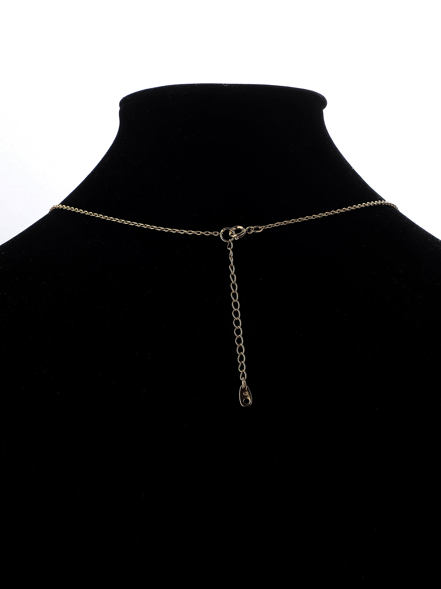Believe by Brilliance Women's Charm Necklace with Mother of Pearl in 14KT Gold Flash Plated Brass