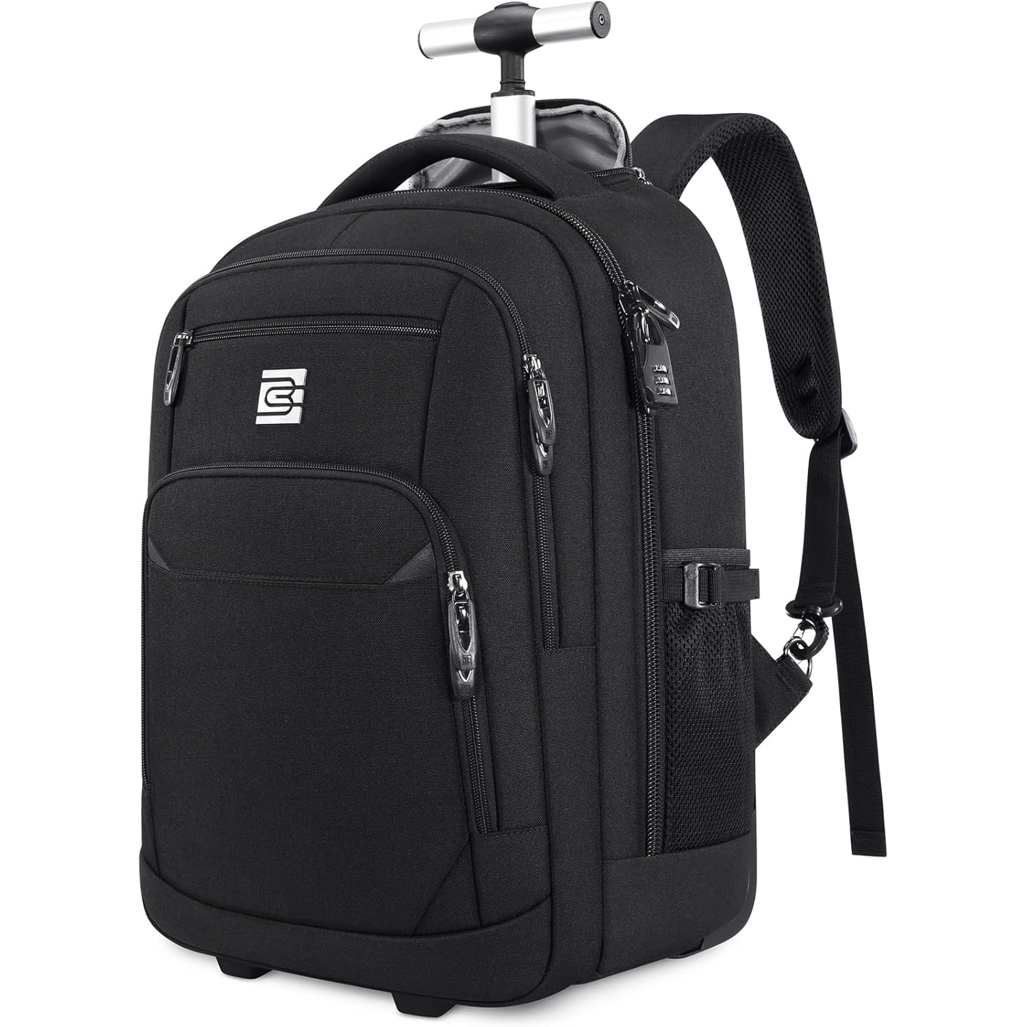 UKEIN Rolling Backpack for Adults 18inch Backpack with Wheels for Travel Water Resistant Roller Backpack with Lockable Zippers