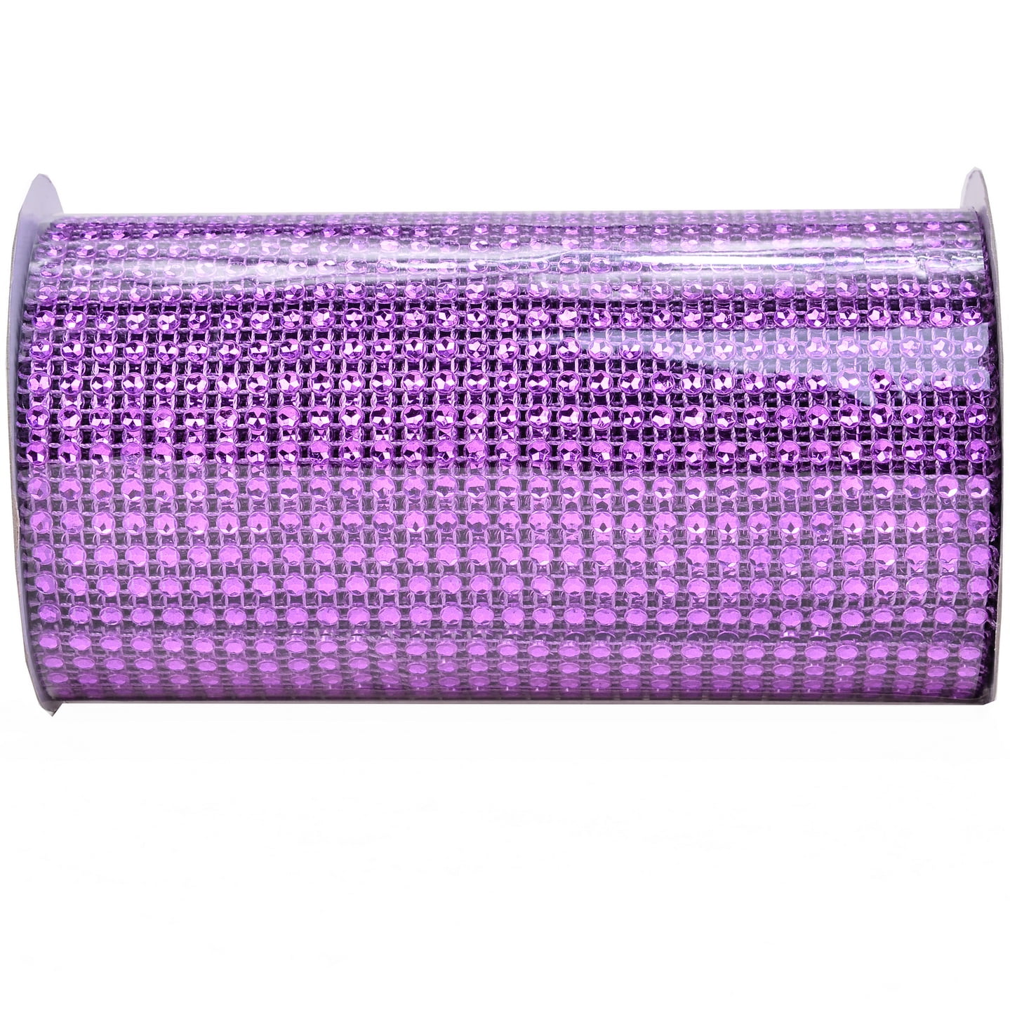 Yama Ribbon, Bling Wrap Ribbon Purple 6inch x 9 feet