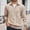 Khaki, variant on Adult Men's Polo Shirt Long Sleeve Quarter Zip Polo Tees Loose Fit Gray Shirt Men