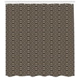 thumbnail image 3 of Ambesonne Antique Oriental Shower Curtain, Damask of Flowers, 69"Wx75"L, Tan and Dark Sepia, 3 of 3
