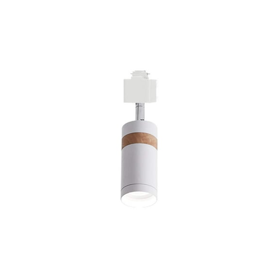 FSLiving 10W LED Track Pendant Lights Single Circuit H-Type Adjustable Angle Spotlight Netural Color Temperature Lighting Fixtures for Foyer Gallery Office Clothing Store Home Decor,White - 1 Light