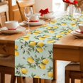 thumbnail image 5 of Summer Lemon Table Runner 72 Inches, Tropical Botanical Leaves Light Green Bed Runner Dresser Scarves Tabletop for Indoor Outdoor Parties/Ceremony/Banquet, 14" x 72", 5 of 9