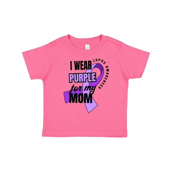 Inktastic I Wear Purple for My Mom Lupus Awareness Boys or Girls Toddler T-Shirt