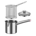 thumbnail image 2 of Deep Fryer Pot Multipurpose Portable Steamer Tray Cooking Supplies Fryer Pan B, 2 of 8