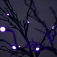 thumbnail image 6 of Nearly Natural Pre-Lit Artificial Black Twig Halloween Tree - 5' - Purple and Orange LED Lights, 6 of 16