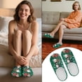 thumbnail image 6 of Chaqlin Snowflake Santa Snowman Gifts Slippers Cute Trendy Retro Cozy Comfy Christmas House Shoes Women Ladies Girls Slippers, 6 of 7