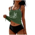 thumbnail image 2 of WXLWZYWL Tankini Swimsuits for Women Tummy Control Two Piece Bathing Suits Flowy Swim Tops with Boy Shorts, 2 of 6