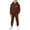 Brown*, variant on RUTAYY Boys 2 Piece Hooded Tracksuit Letter Print Long Sleeve Pullover Hoodie Jogger Pants Casual Daily Wear, Black