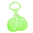 thumbnail image 3 of Trineo de nieve para niños, tabla de esquí, trineo, material de polietileno, mango cómodo, asiento texturizado, adecuado para niños, nieve, césped, ar Verde, 3 of 8