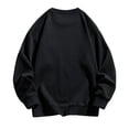 thumbnail image 3 of ohmzyzo Sweatshirts for Men Crewneck Long Sleeve Pullover Top Fall Spring Casual Loose Solid Color T Shirt with Pocket 5XL, 3 of 8