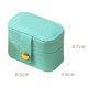 thumbnail image 3 of Mini Joyero Caja Organizadora Cuero para Pendientes Y Anillos (azul), 3 of 7