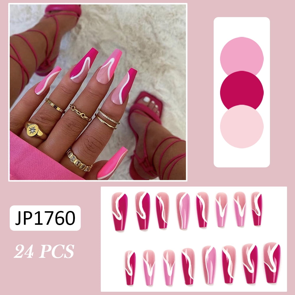 French Style Full Cover Nail Sticker Can Keep the Color for a Long Time