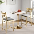 thumbnail image 2 of TEQIN Bar Stools Set,Upholstered Bar Chairs with Back and Footrest,Thick Cushion Bar Chairs,Counter Height Barstools for Kitchen Island Apartment Counter Bar, 2 of 8