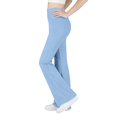 thumbnail image 4 of Piuwrlz Girls Boys Flared Pants for Kids Fleece Sweatpants With Pocket Pant Light Blue Size 14-15 Years, 4 of 7