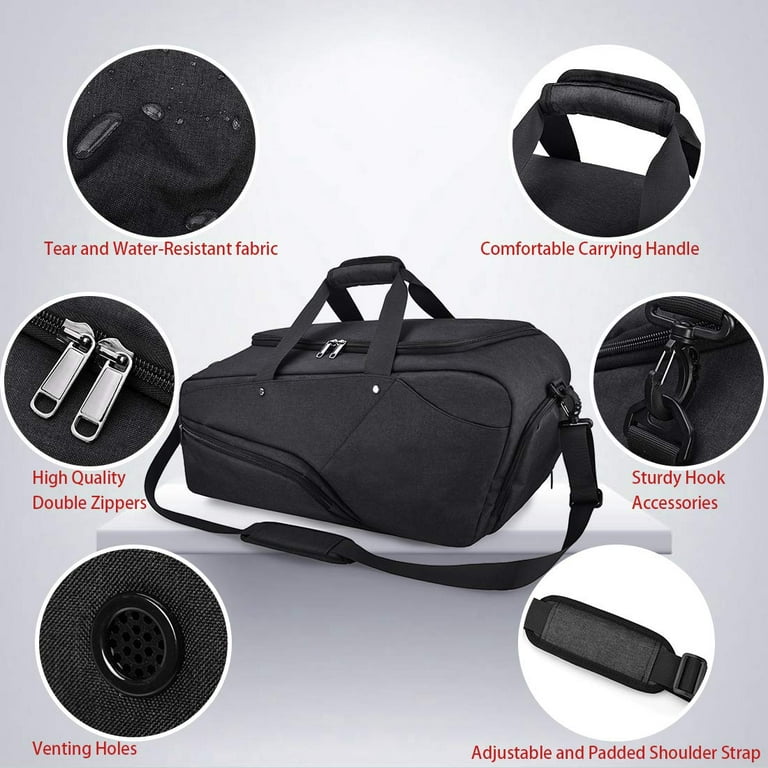 SPORTS BAG LARGE Gym Bag w Shoulder Strap Gym Duffle Travel Bags Water  Resistant