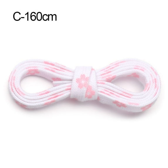 Fashion Sport Shoelace Canvas Shoe for Kids Adult Sakura Shoelaces High-top Flat Laces Little Daisies Sneakers Shoelace 160CM C