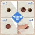 thumbnail image 5 of Uxcell 250Pcs Plastic Hole Plugs, 5/16" x 1/4"(DxH) Hole Cover Tubing End Cap for Round Holes(5mm), Cabinet Furniture Cupboard Shelves, White, 5 of 6
